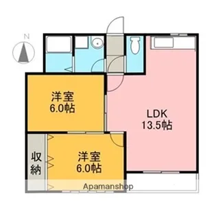 ハイツ元町【7階】の間取り