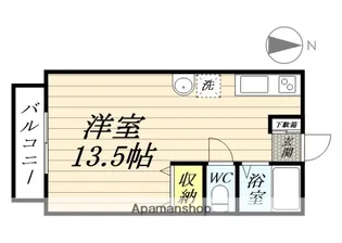 グリーンシティ北洞【1階】の間取り
