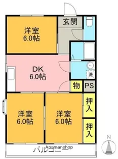 第2磯部コーポ【205号室】の間取り