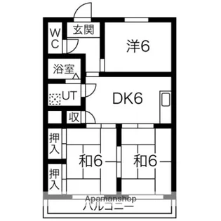 第2磯部コーポ【303号室】の間取り