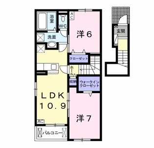 ヴィヴァーチェ Ⅰ【2階】の間取り