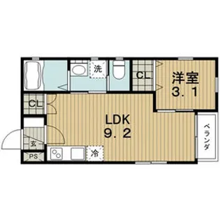 HMT殿町【301号室】の間取り