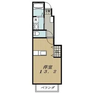 クレセントK【1階】の間取り