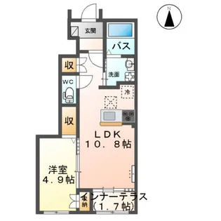 BLUE ROSE (ブルーローズ)【1階】の間取り