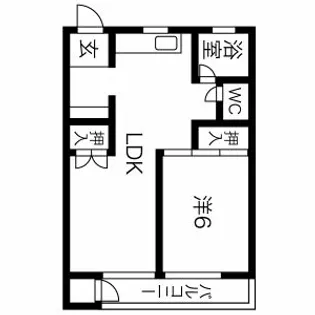 メゾン岐阜北【4階】の間取り