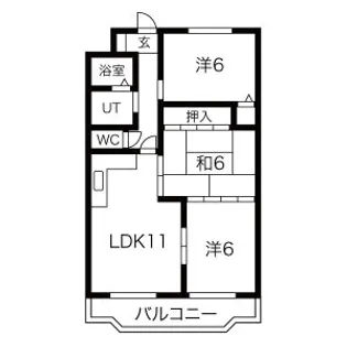エステイタスKNー6【2階】の間取り