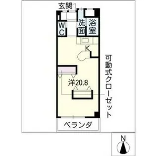 アクシスヨーロッパ弐番館【4階】の間取り