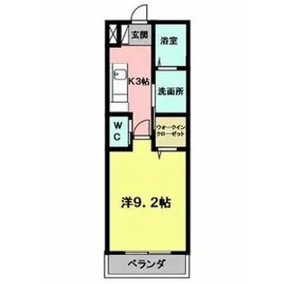 アルフォレスト折立【101号室】の間取り