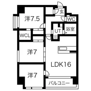 ペリエ ジュエ【5階】の間取り