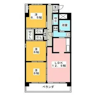 ラ・ポーゼ・ロワイヤル【7階】の間取り