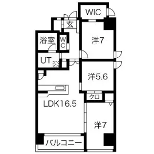 THE RESIDENCE M・KANOU【2階】の間取り