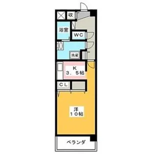 クリスタルランド【2階】の間取り