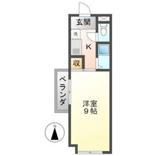 スカイレジデンス【301号室】の間取り