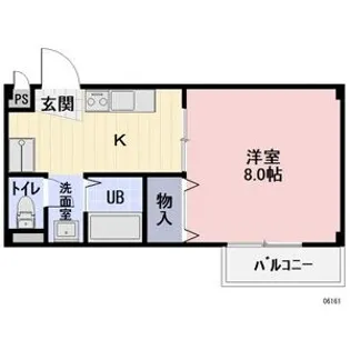 メゾンサンティエン【101号室】の間取り