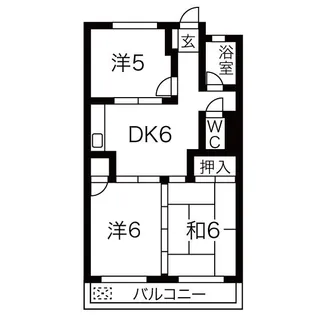 マンション高見【3階】の間取り