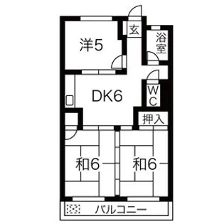 マンション高見【3階】の間取り