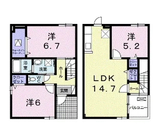 アンディ ファミリー【1階】の間取り