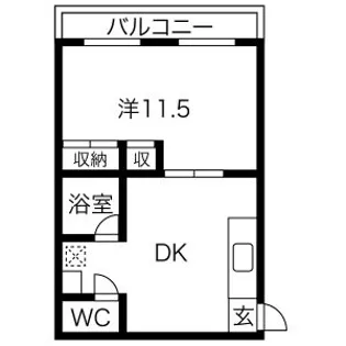 桜通コーポ【201号室】の間取り