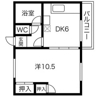 桜通コーポ【603号室】の間取り