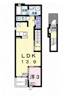 彦内南【2階】の間取り