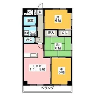 THE T.O.M【505号室】の間取り