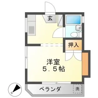 シャルマンハイツ【201号室】の間取り