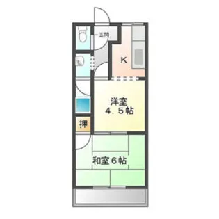 スカイハイツ【202号室】の間取り