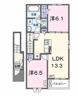 ベルファミーユ Ⅷ【2階】の間取り