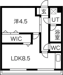 アレーズ岐阜北A棟【3階】の間取り