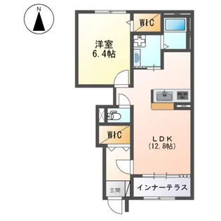 サザンクロス【103号室】の間取り