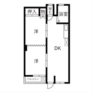 アレーズ岐阜北B棟【103号室】の間取り