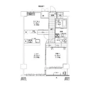 THE SIX【9階】の間取り