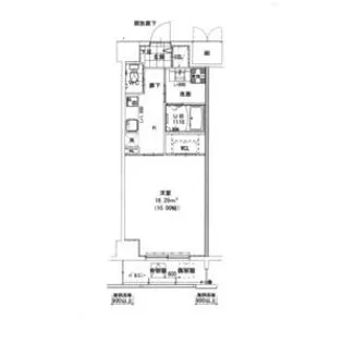 THE SIX【302号室】の間取り