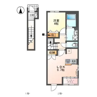 ポラリス(POLARIS)【2階】の間取り