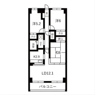日本泉ビル【11階】の間取り