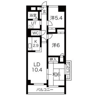 日本泉ビル【4階】の間取り