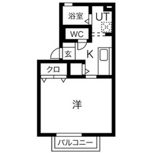 一彗館Ⅰ・Ⅱ【Ⅰ101号室】の間取り