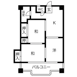 アヴィオン岐阜【105号室】の間取り