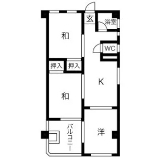 アヴィオン岐阜【3階】の間取り
