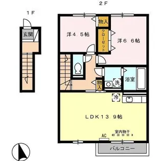プレジオ【2階】の間取り