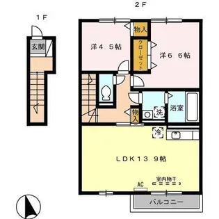 プレジオ【2階】の間取り