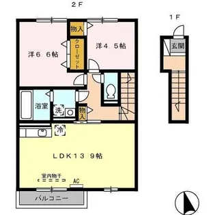 プレジオ【2階】の間取り