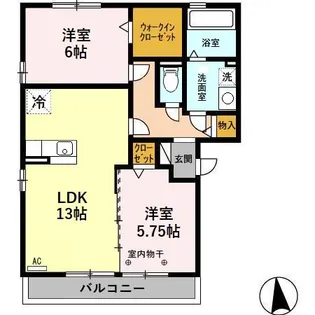 ネクサス2【2階】の間取り