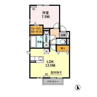 リビングタウン下奈良 C【2階】の間取り