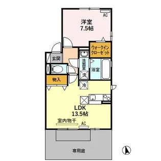 リビングタウン下奈良 C【1階】の間取り