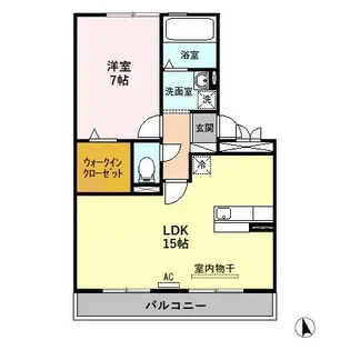 セレッソKT A【2階】の間取り