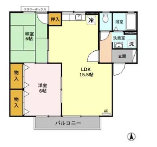 セジュール薬師寺【2階】の間取り