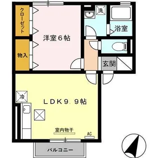 メゾン ヴェール【1階】の間取り