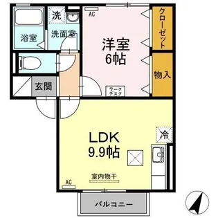メゾン ヴェール【1階】の間取り