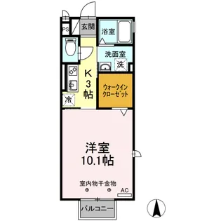 DーROCK【2階】の間取り